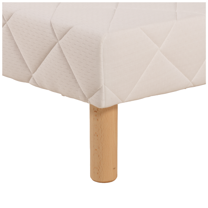 Sommier tapissier 160x200 Cansas Coutil beige
