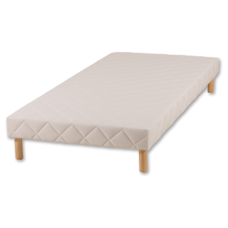 Sommier tapissier (2x) 80x200 Cansas Coutil beige