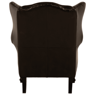 Fauteuil bergere chesterfield 216 Cuir antique brown