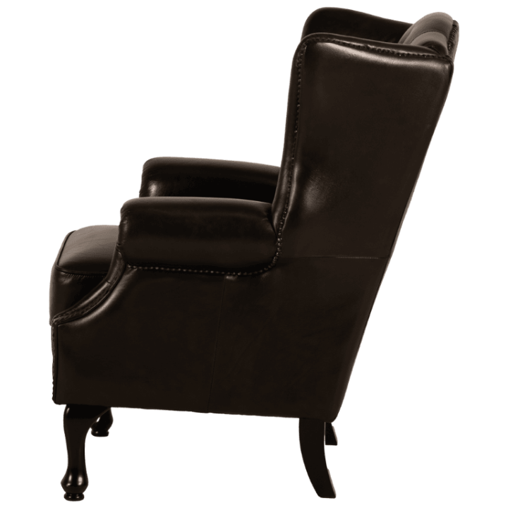 Fauteuil bergere chesterfield 216 Cuir antique brown
