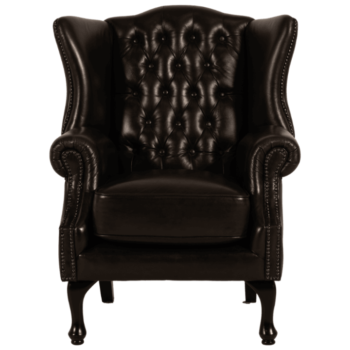 Fauteuil bergere chesterfield 216 Cuir antique brown