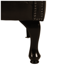 Fauteuil bergere chesterfield 216 Cuir antique brown