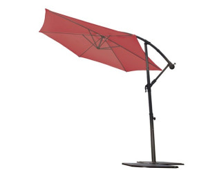 Parasol Déporté Rond Super King cassis