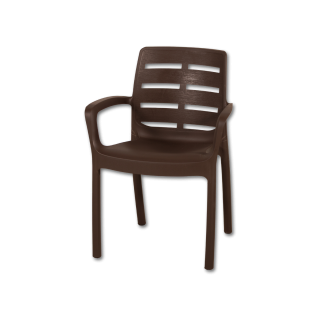 Chaise plastique Borneo moka