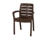 Chaise plastique Borneo moka