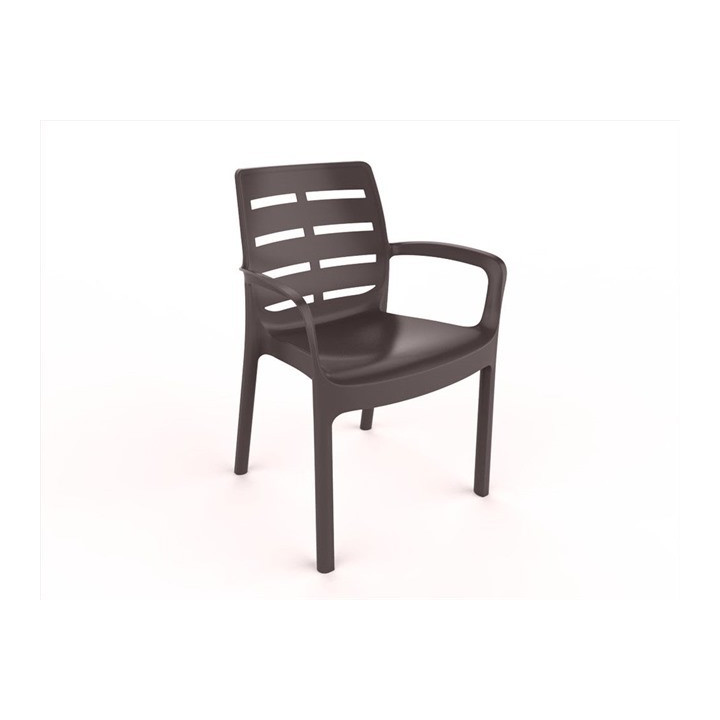 Chaise plastique Borneo moka