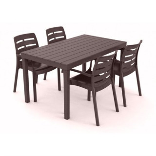 Chaise plastique Borneo moka