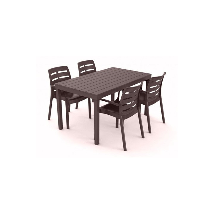 Chaise plastique Borneo moka
