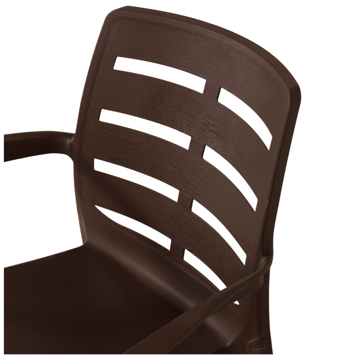 Chaise plastique Borneo moka