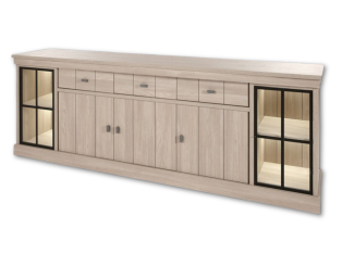 Dressoir Orange orme naturel