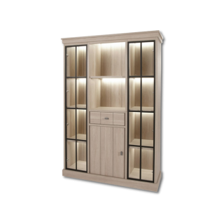 Vitrine Orange orme naturel