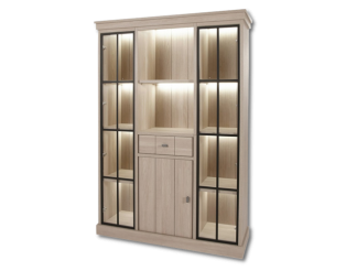 Vitrine Orange orme naturel