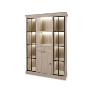 Vitrine Orange orme naturel