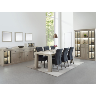 Vitrine Orange orme naturel