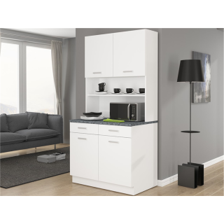 Vaisselier Maria granit/blanc