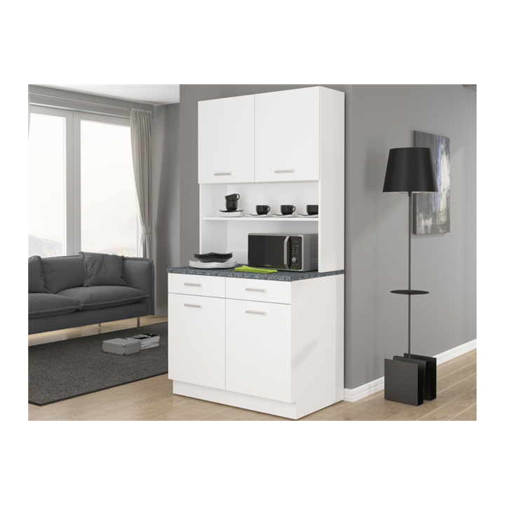 Vaisselier Maria granit/blanc