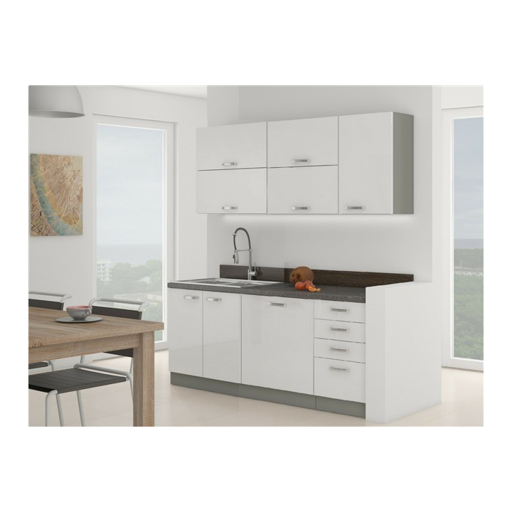 Bloc de cuisine Bianka 180cm