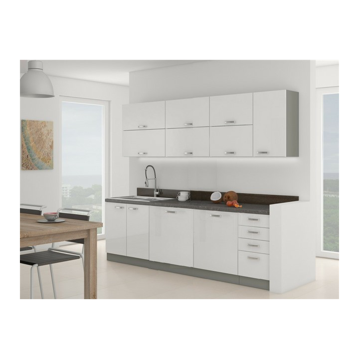 Bloc de cuisine Bianka 240cm