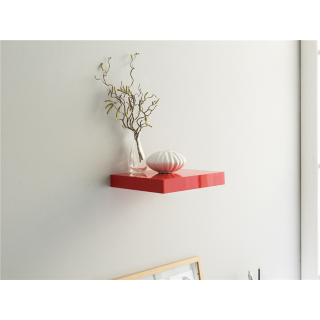 Etagère Shevly rouge laqué 23cm