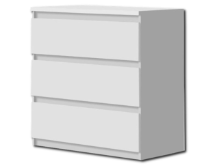Commode 3T Chelsea blanc