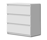 Commode 3T Chelsea blanc