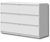 Commode 6T Chelsea blanc
