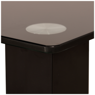 Meuble TV Stand verre trempé noir