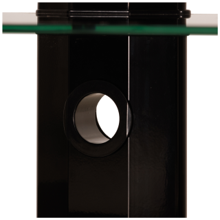 Meuble TV Stand verre trempé noir