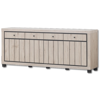 Dressoir Eureka natural oak/noir