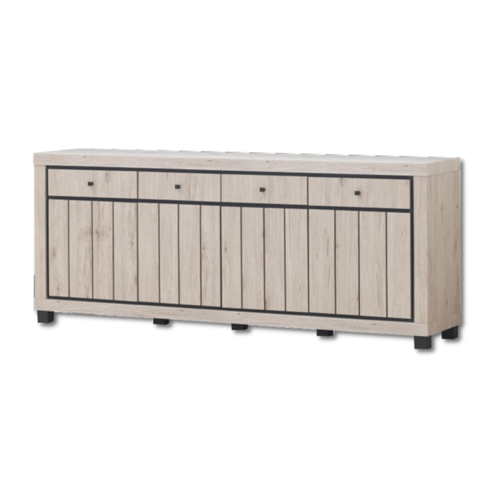Dressoir Eureka natural oak/noir