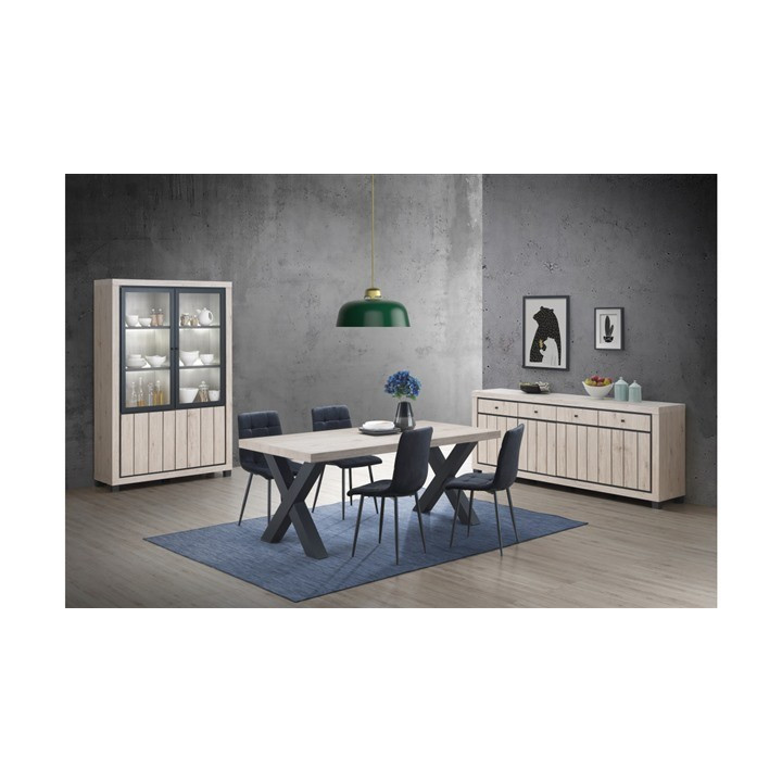 Dressoir Eureka natural oak/noir