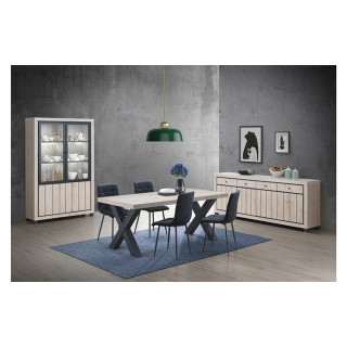 Argentier Eureka natural oak/black line