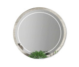 Miroir Chantal blanc/gris