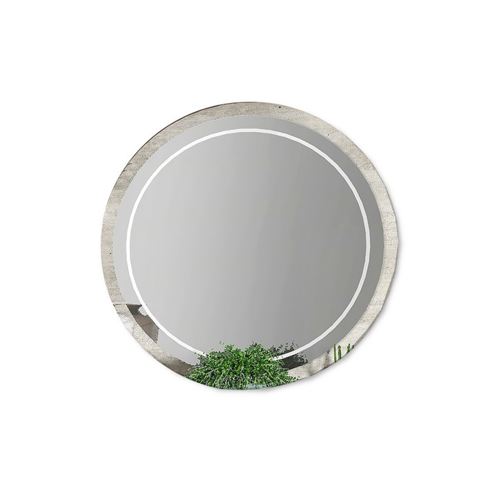 Miroir Chantal blanc/gris