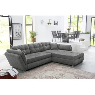 Salon d'angle convertible Jengen gris