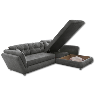 Salon d'angle convertible Jengen gris
