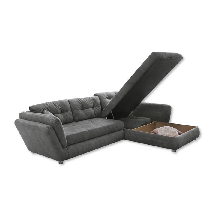 Salon d'angle convertible Jengen gris