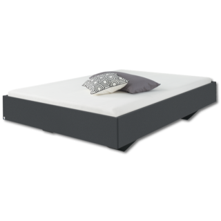 Cadre de lit 160x200 Phoenix gris métal