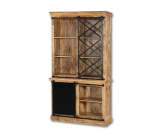 Vitrine Barn 003 bois massif mangue