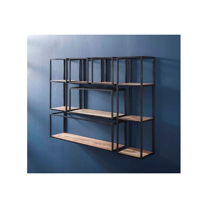 Etagère murale en bois acacia 65cm haute, 2427/15