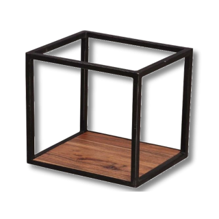 Etagère métal et acacia 30cm 2421/15
