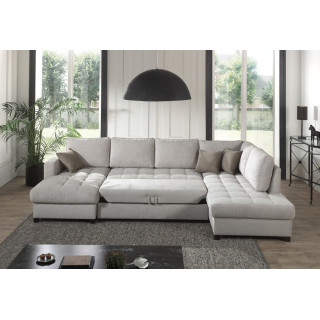 Salon d'angle droit Split gris