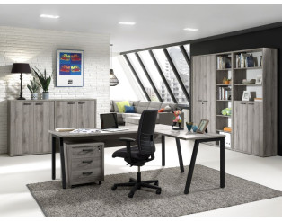 Ensemble bureau Pronto 2 Chêne gris