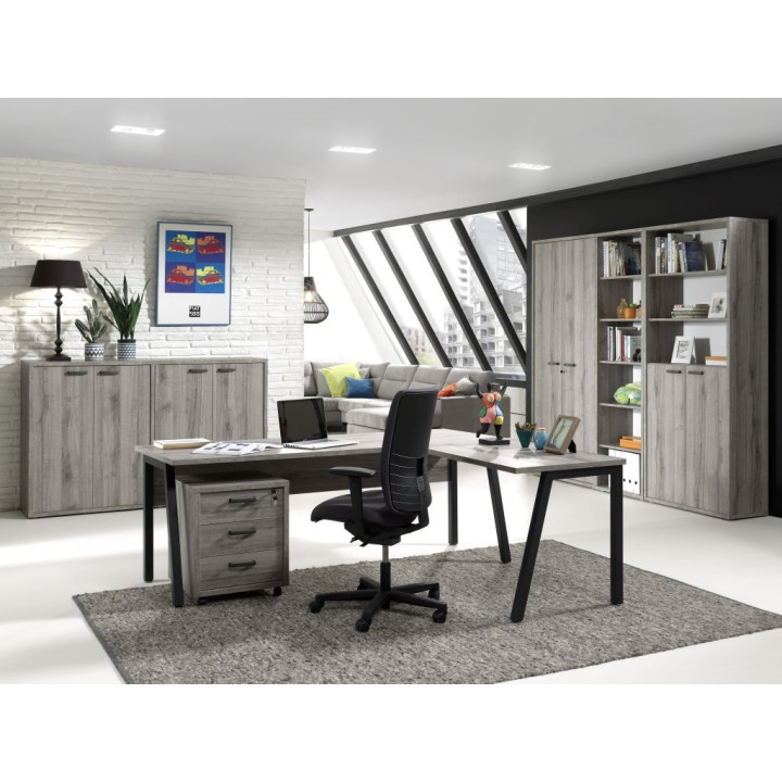 Ensemble bureau Pronto 2 Chêne gris