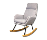 Fauteuil à bascule CH-195139 gris clair