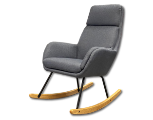 Fauteuil à bascule CH-195139 gris foncé