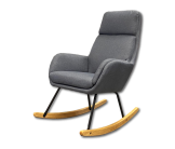 Fauteuil à bascule CH-195139 gris foncé