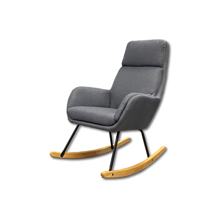 Fauteuil à bascule CH-195139 gris foncé