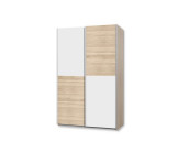 Amoire 2 portes Ohio-Lupo blanc/chêne sonoma