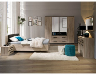 Chambre à coucher Luna (avec commode)